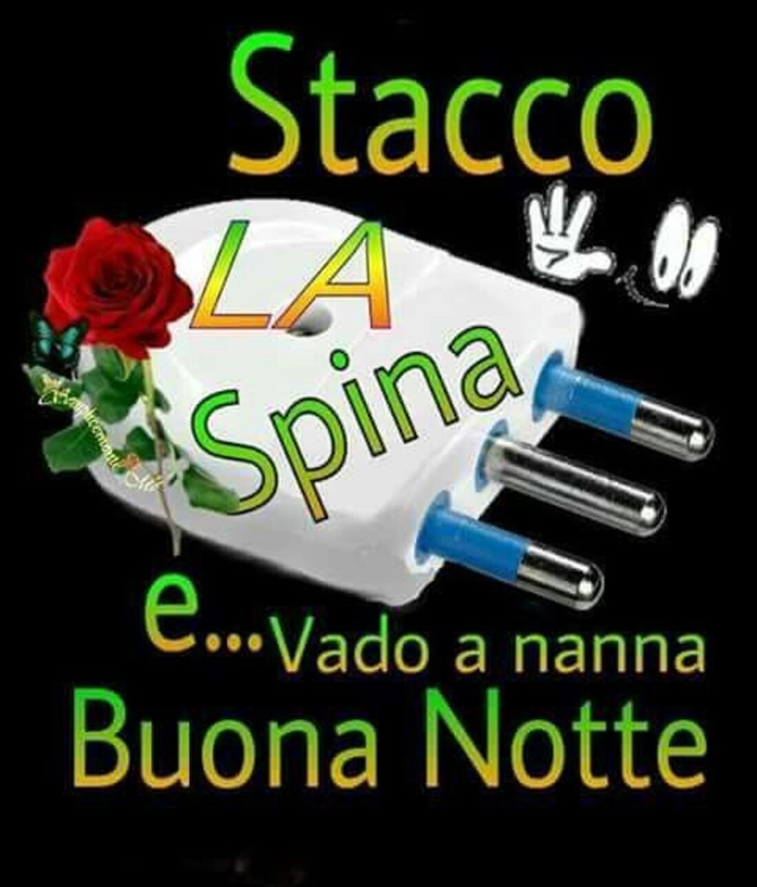 Stacco la spina e...vado a nanna Buona Notte