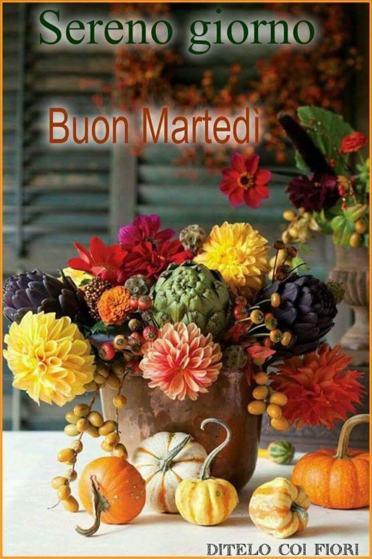 Sereno giorno Buon Martedì