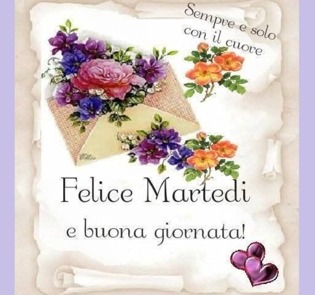 Felice martedì e buona giornata