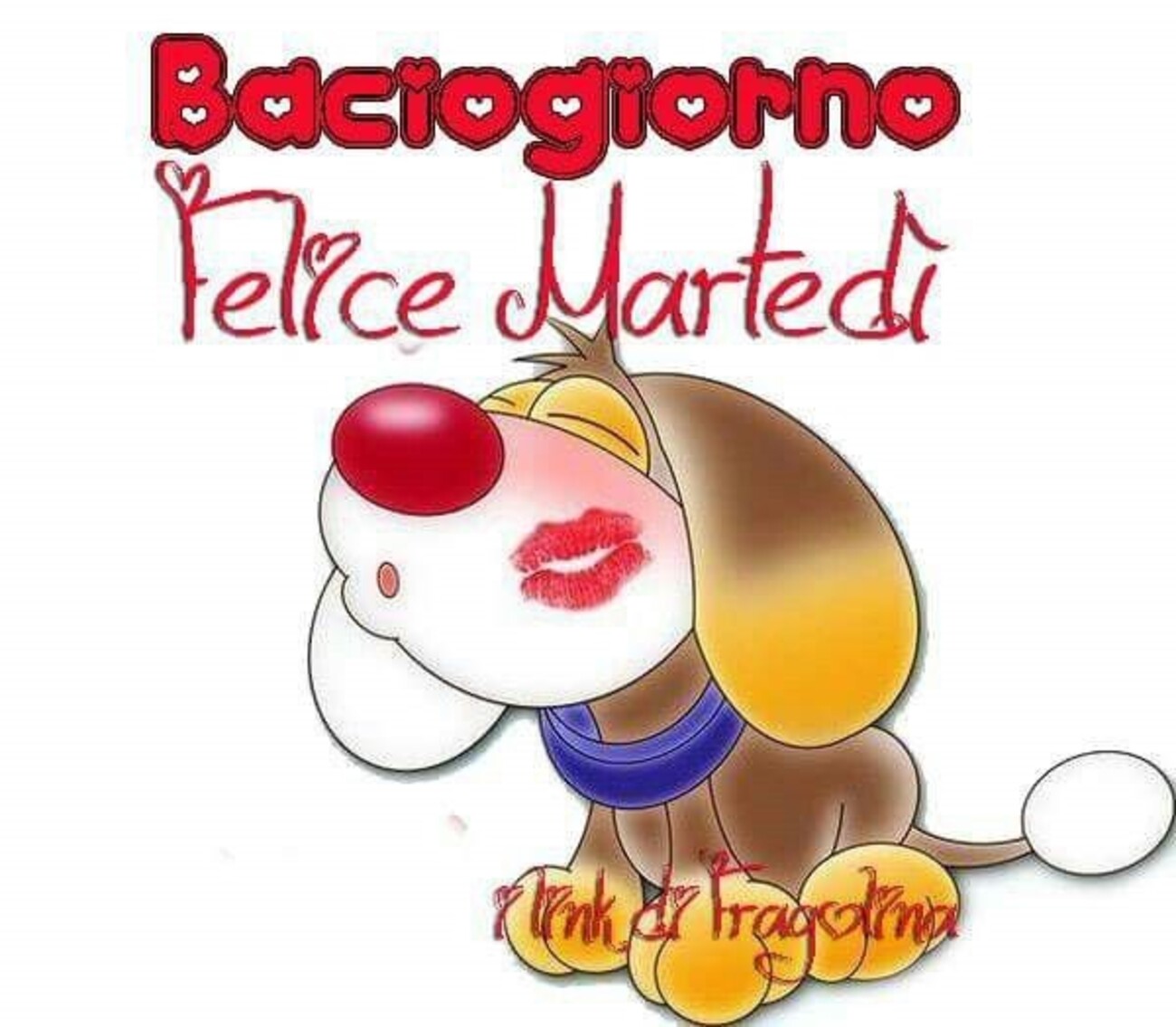 Baciogiorno felice martedì