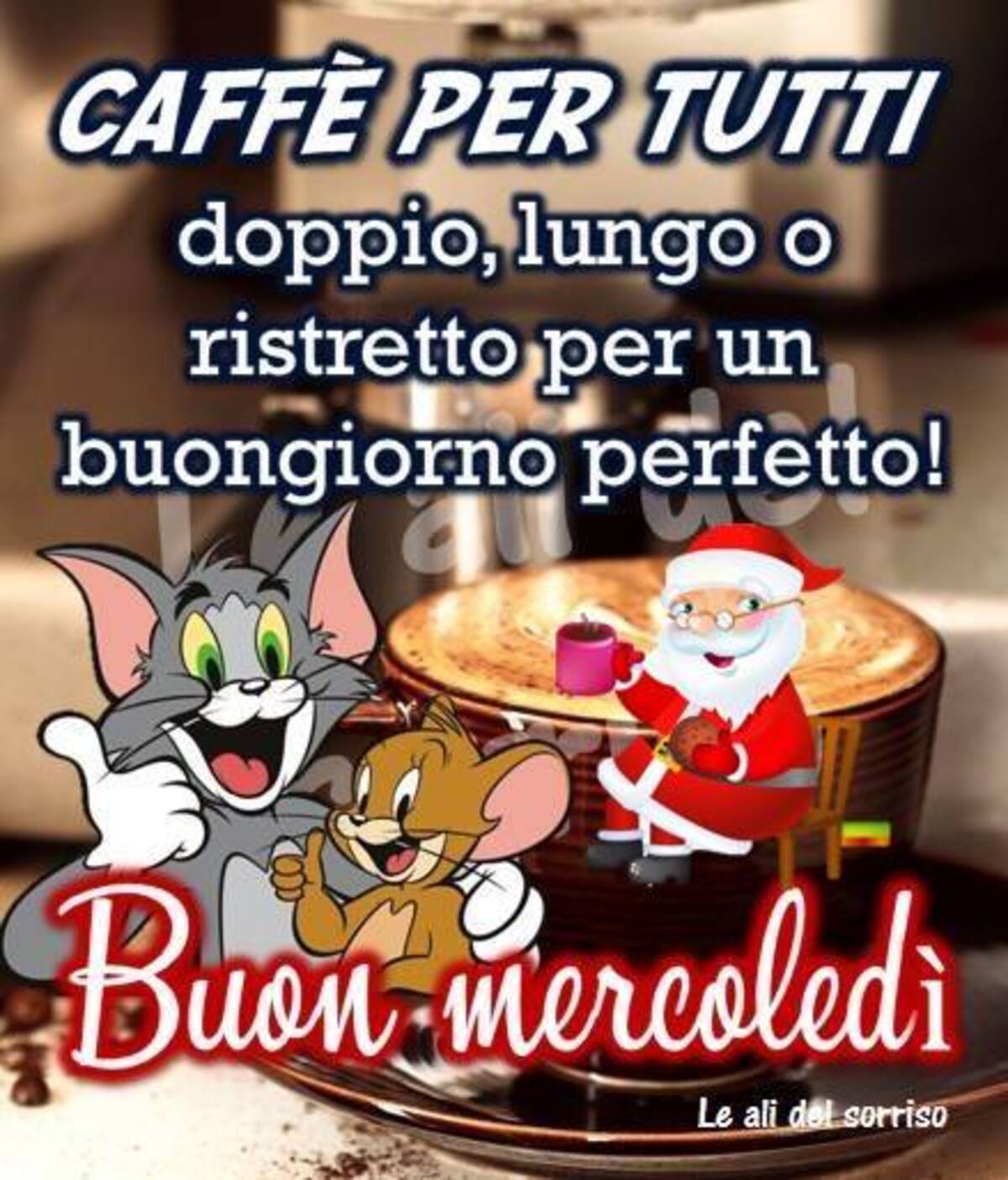 Caffè per tutti doppio, lungo o ristretto per un buongiorno perfetto! Buon Mercoledì