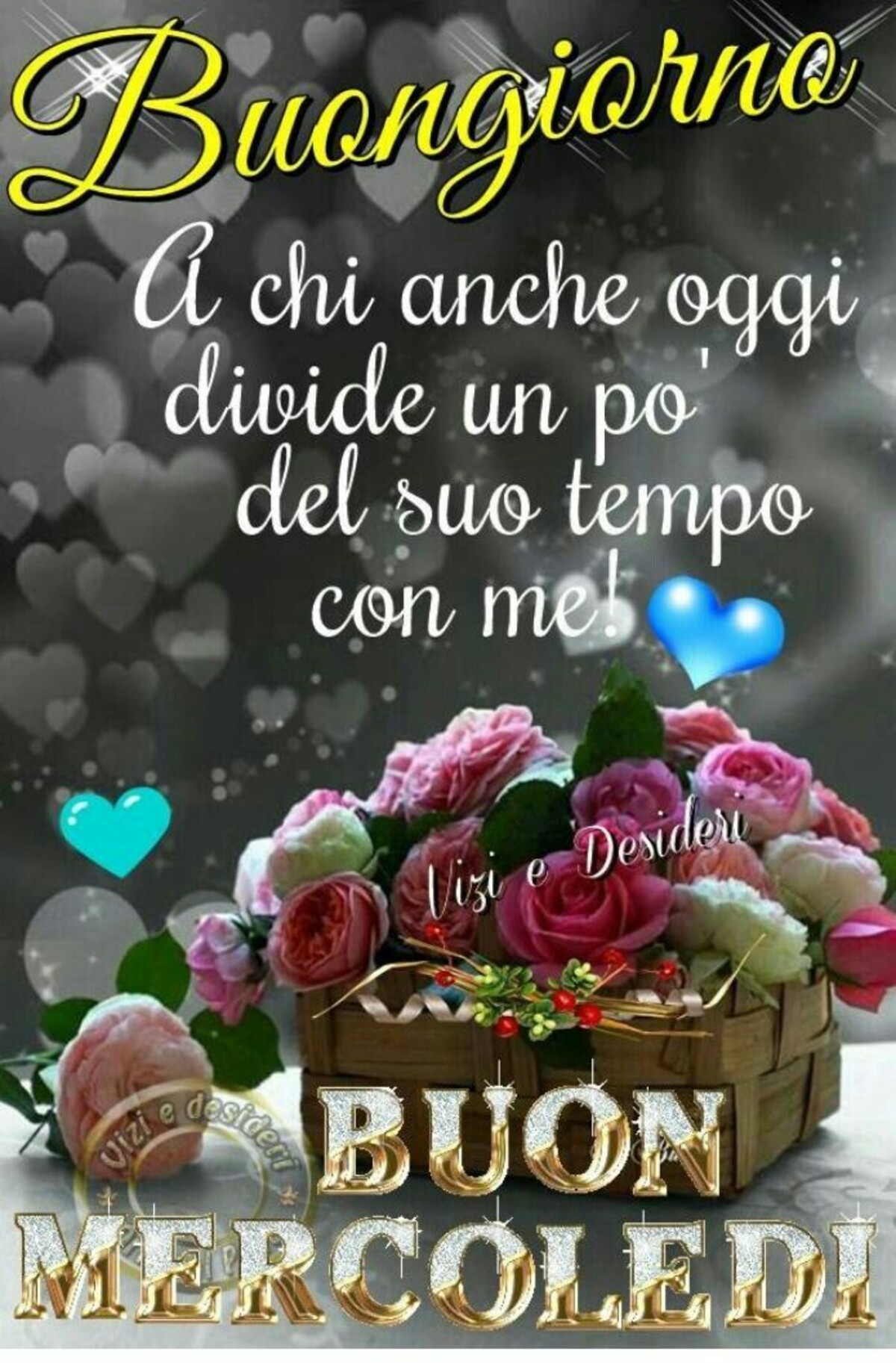 Buongiorno a chi anche oggi divide un po' del suo tempo con me! Buon mercoledì