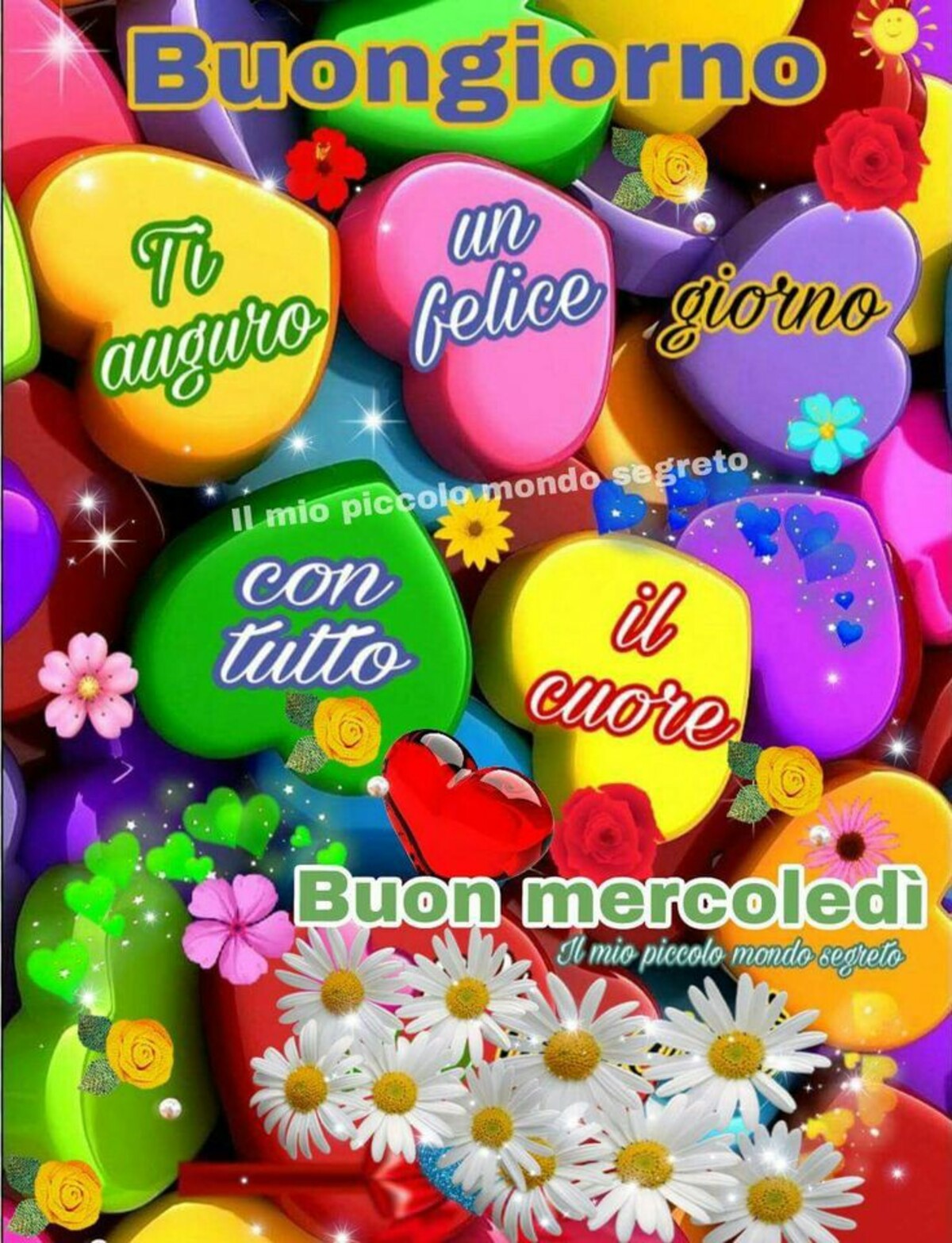 Buongiorno ti auguro un felice giorno con tutto il cuore! Buon Mercoledì